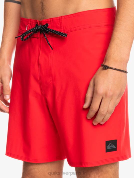 Hommes Quiksilver short de bain surfsilk kaimana 16 D6PT337 rouge à haut risque