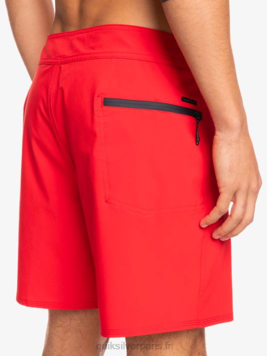 Hommes Quiksilver short de bain surfsilk kaimana 16 D6PT337 rouge à haut risque