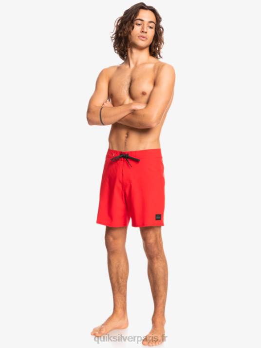 Hommes Quiksilver short de bain surfsilk kaimana 16 D6PT337 rouge à haut risque