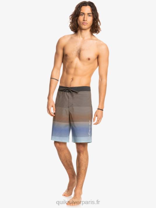 Hommes Quiksilver short de bain surfsilk massive 20 D6PT1595 macadam