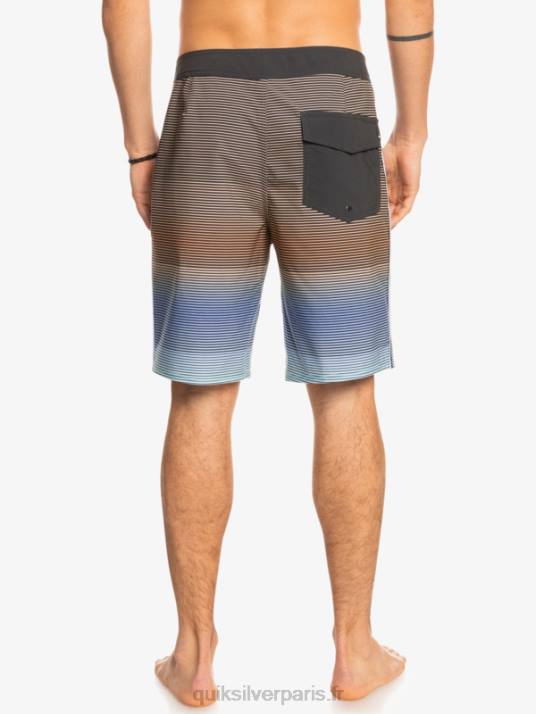 Hommes Quiksilver short de bain surfsilk massive 20 D6PT1595 macadam