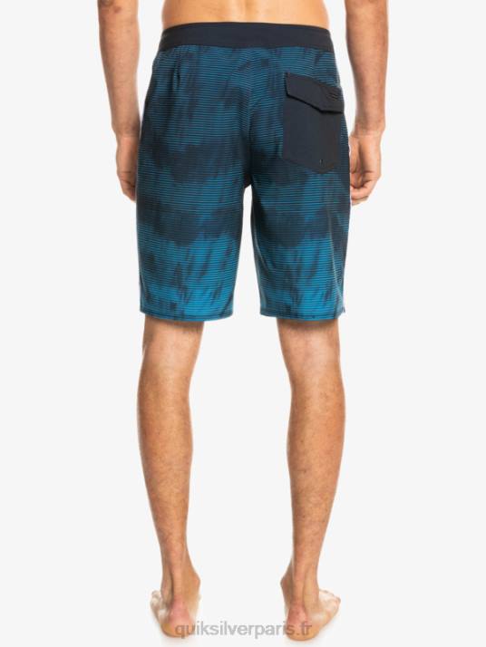 Hommes Quiksilver short de bain surfsilk massive 20 D6PT1597 noir