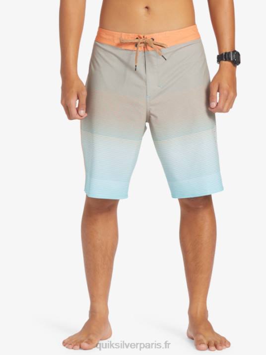 Hommes Quiksilver short de bain surfsilk massive 20 D6PT333 camée bleu