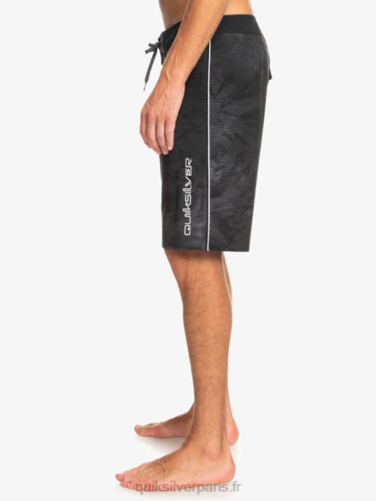 Hommes Quiksilver short de bain surfsilk massive 20 D6PT335 noir