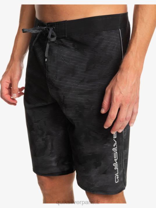 Hommes Quiksilver short de bain surfsilk massive 20 D6PT335 noir
