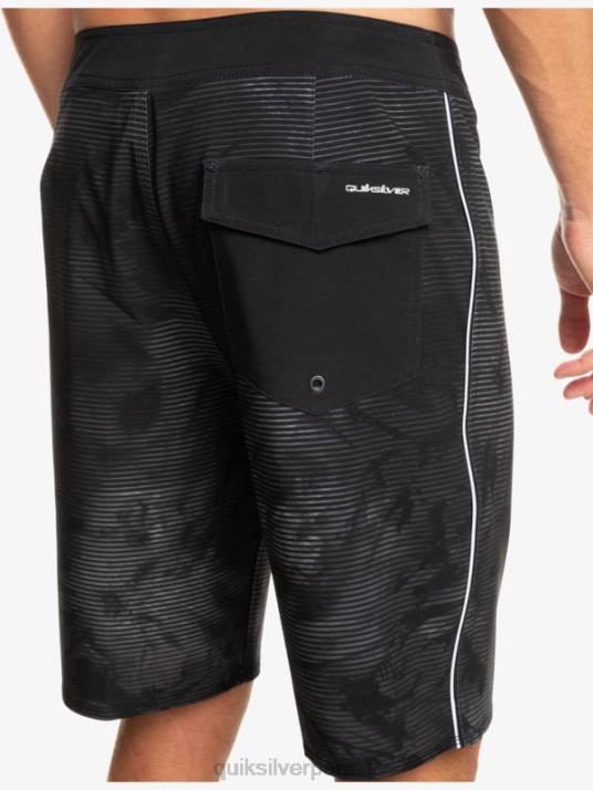 Hommes Quiksilver short de bain surfsilk massive 20 D6PT335 noir