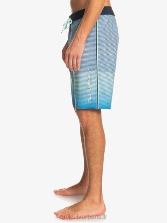 Hommes Quiksilver short de bain surfsilk massive 20 D6PT336 tuba bleu