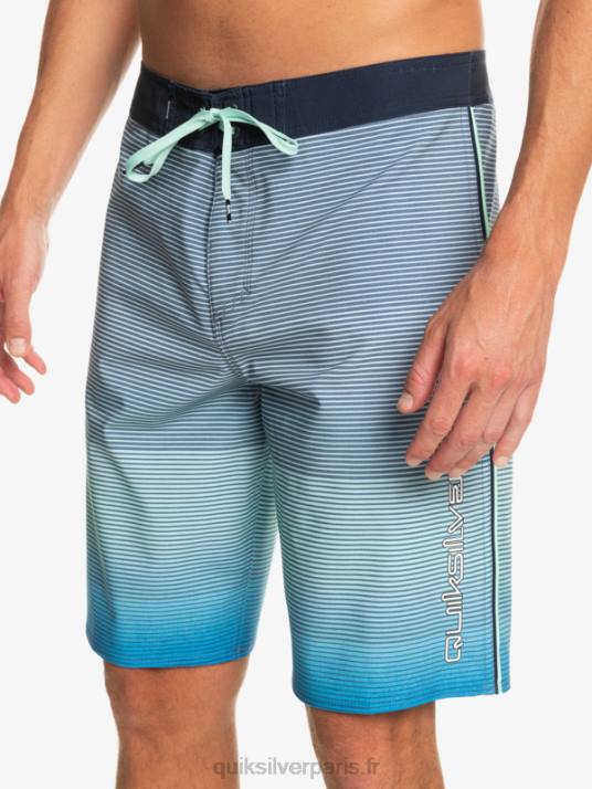 Hommes Quiksilver short de bain surfsilk massive 20 D6PT336 tuba bleu