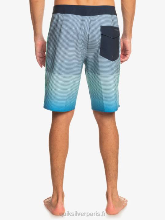 Hommes Quiksilver short de bain surfsilk massive 20 D6PT336 tuba bleu