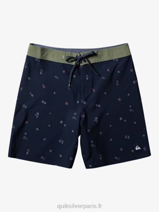 Hommes Quiksilver short de bain surfsilk qs 69 18 D6PT239 noir