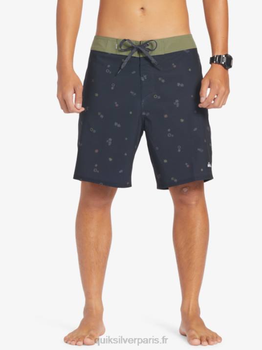 Hommes Quiksilver short de bain surfsilk qs 69 18 D6PT239 noir