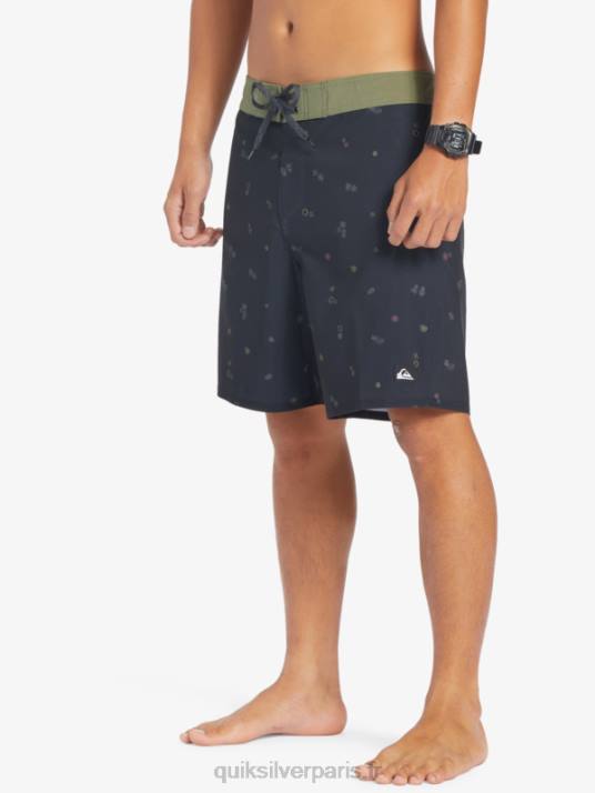 Hommes Quiksilver short de bain surfsilk qs 69 18 D6PT239 noir