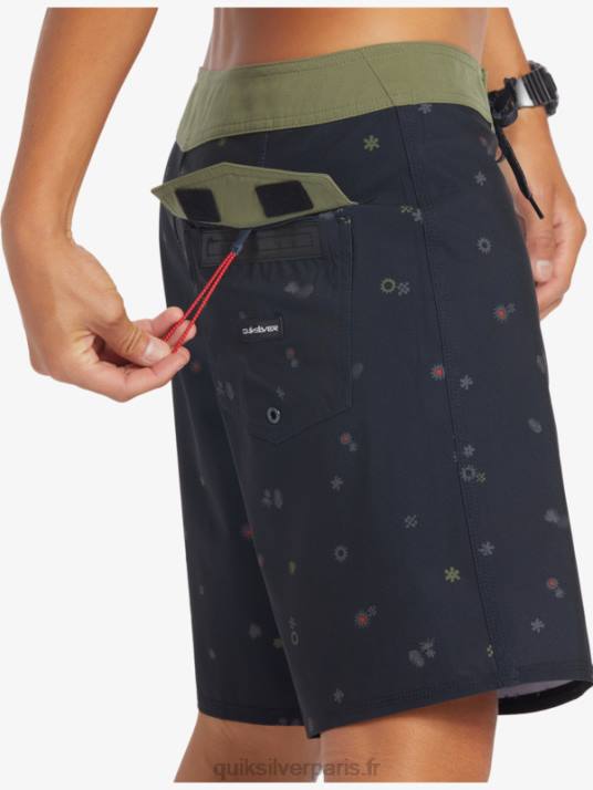 Hommes Quiksilver short de bain surfsilk qs 69 18 D6PT239 noir
