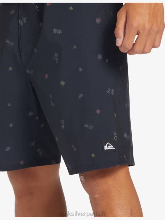 Hommes Quiksilver short de bain surfsilk qs 69 18 D6PT239 noir