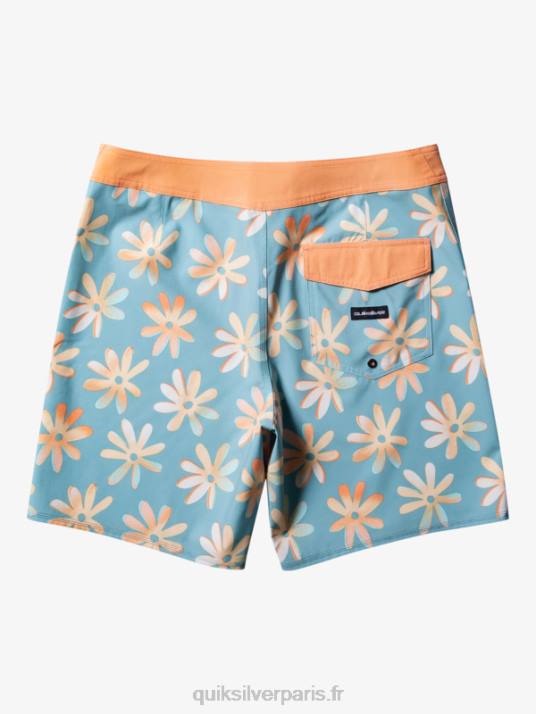 Hommes Quiksilver short de bain surfsilk qs 69 18 D6PT240 camée bleu
