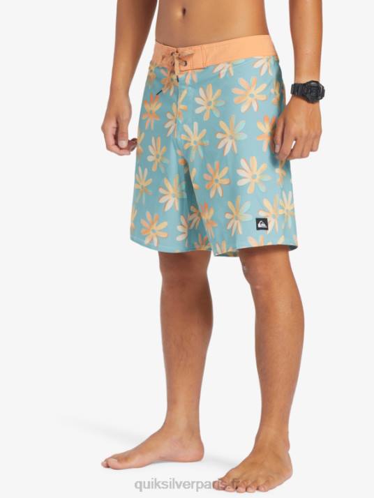 Hommes Quiksilver short de bain surfsilk qs 69 18 D6PT240 camée bleu