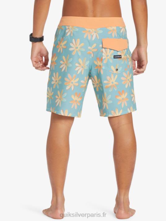 Hommes Quiksilver short de bain surfsilk qs 69 18 D6PT240 camée bleu