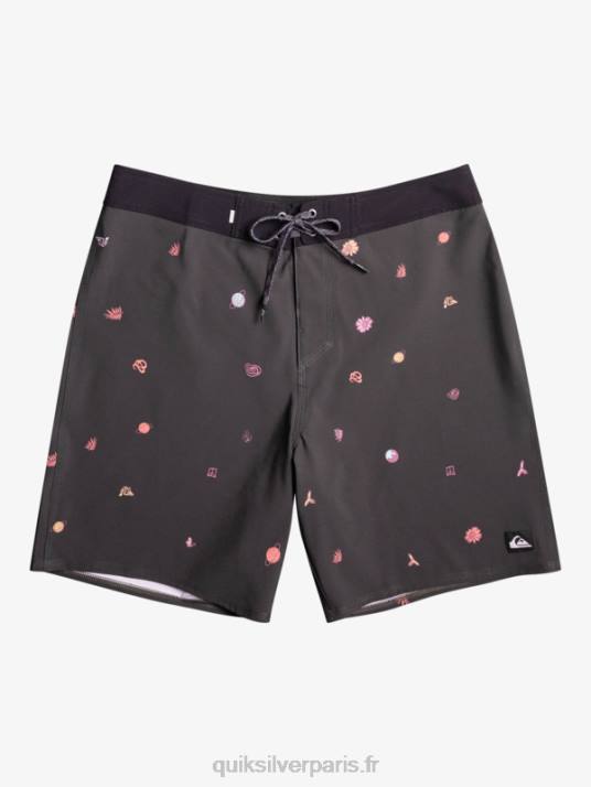 Hommes Quiksilver short de bain surfsilk qs 69 18 D6PT241 macadam