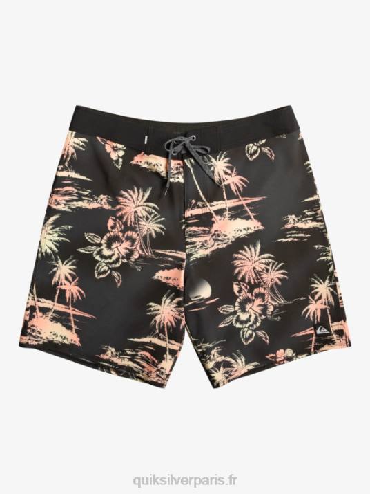 Hommes Quiksilver short de bain surfsilk qs 69 18 D6PT243 noir