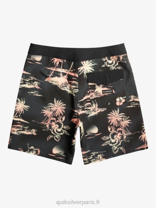 Hommes Quiksilver short de bain surfsilk qs 69 18 D6PT243 noir