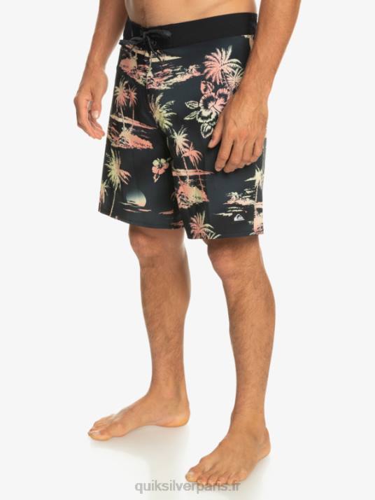 Hommes Quiksilver short de bain surfsilk qs 69 18 D6PT243 noir