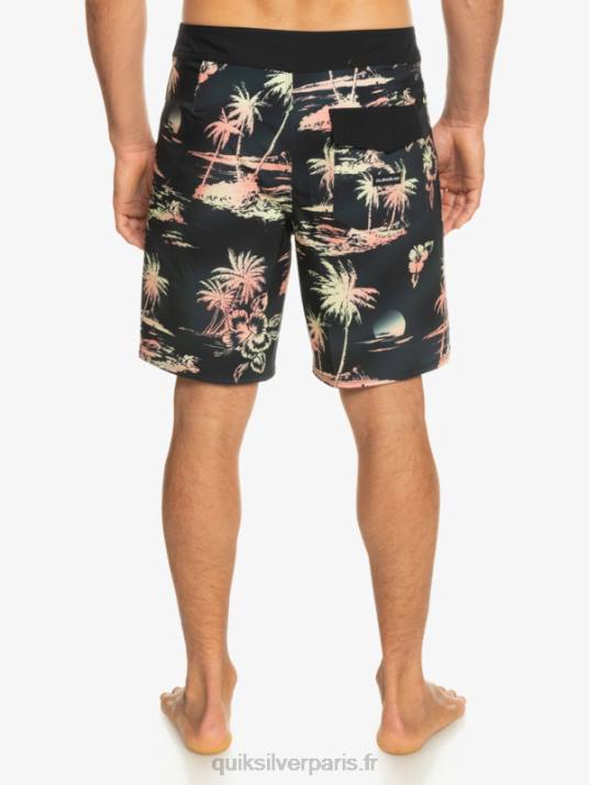 Hommes Quiksilver short de bain surfsilk qs 69 18 D6PT243 noir