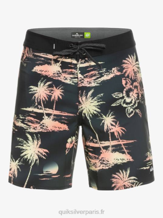 Hommes Quiksilver short de bain surfsilk qs 69 18 D6PT243 noir