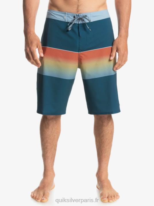 Hommes Quiksilver short de bain surfsilk slab 21 D6PT1411 bleu majolique