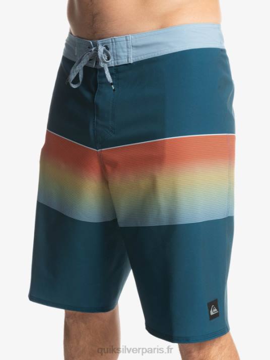 Hommes Quiksilver short de bain surfsilk slab 21 D6PT1411 bleu majolique