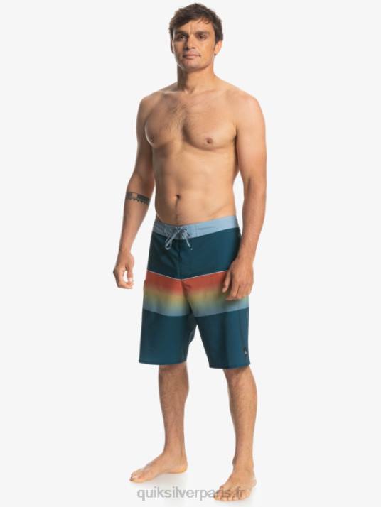 Hommes Quiksilver short de bain surfsilk slab 21 D6PT1411 bleu majolique