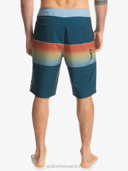 Hommes Quiksilver short de bain surfsilk slab 21 D6PT1411 bleu majolique