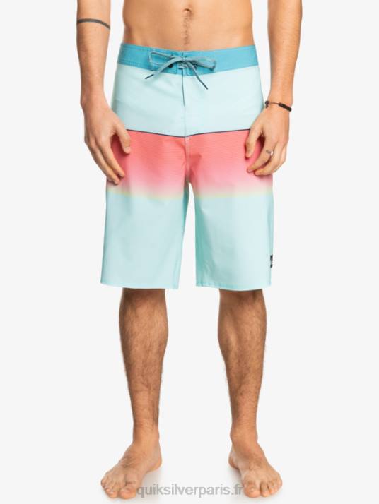 Hommes Quiksilver short de bain surfsilk slab 21 D6PT1412 eau glacée