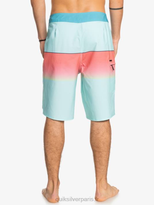 Hommes Quiksilver short de bain surfsilk slab 21 D6PT1412 eau glacée