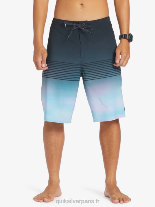 Hommes Quiksilver short de bain surfsilk slab 21 D6PT451 noir