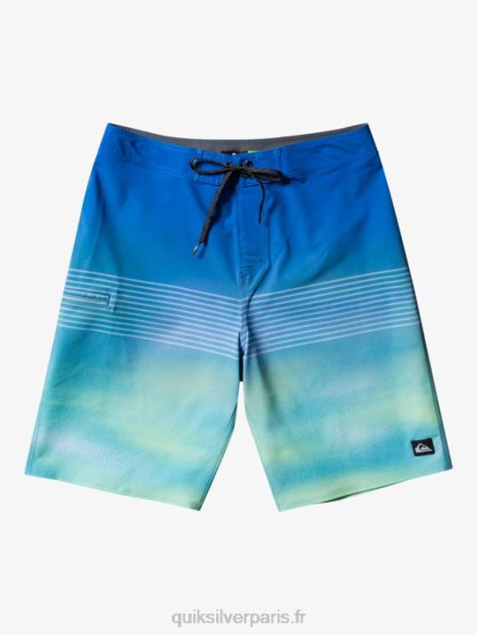 Hommes Quiksilver short de bain surfsilk slab 21 D6PT452 bleu rivière