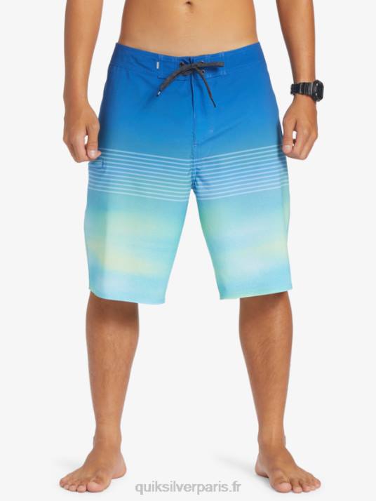 Hommes Quiksilver short de bain surfsilk slab 21 D6PT452 bleu rivière