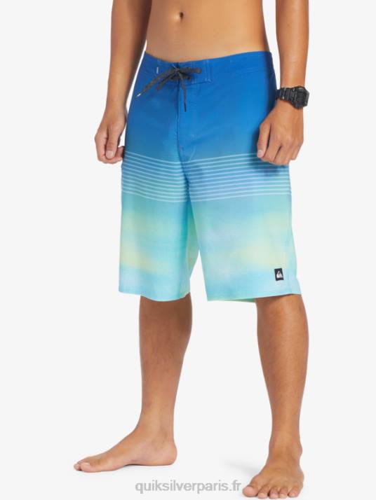 Hommes Quiksilver short de bain surfsilk slab 21 D6PT452 bleu rivière