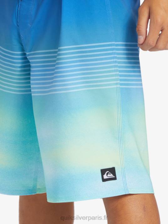 Hommes Quiksilver short de bain surfsilk slab 21 D6PT452 bleu rivière