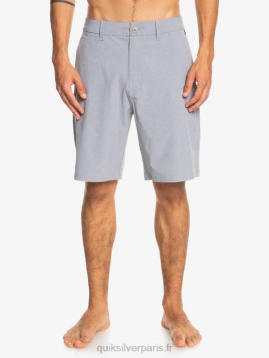 Hommes Quiksilver short de bain union heather 20 amphibian D6PT64 neige fondue