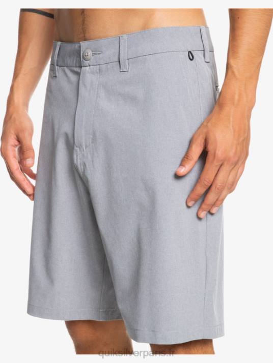 Hommes Quiksilver short de bain union heather 20 amphibian D6PT64 neige fondue