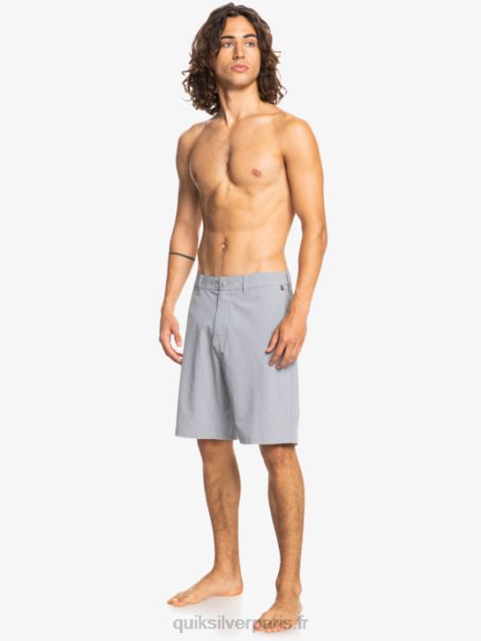 Hommes Quiksilver short de bain union heather 20 amphibian D6PT64 neige fondue