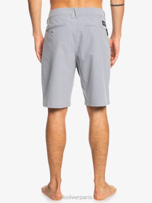 Hommes Quiksilver short de bain union heather 20 amphibian D6PT64 neige fondue