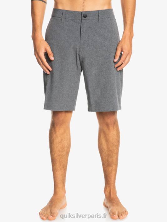 Hommes Quiksilver short de bain union heather 20 amphibian D6PT65 noir