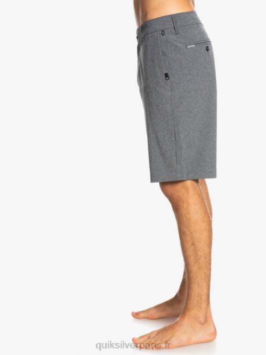 Hommes Quiksilver short de bain union heather 20 amphibian D6PT65 noir