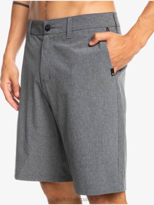 Hommes Quiksilver short de bain union heather 20 amphibian D6PT65 noir