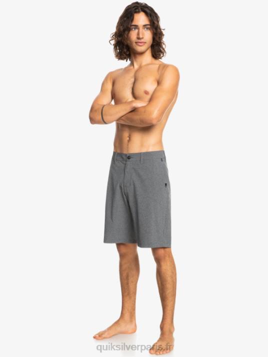 Hommes Quiksilver short de bain union heather 20 amphibian D6PT65 noir