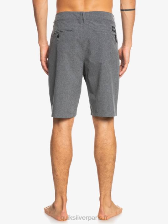 Hommes Quiksilver short de bain union heather 20 amphibian D6PT65 noir