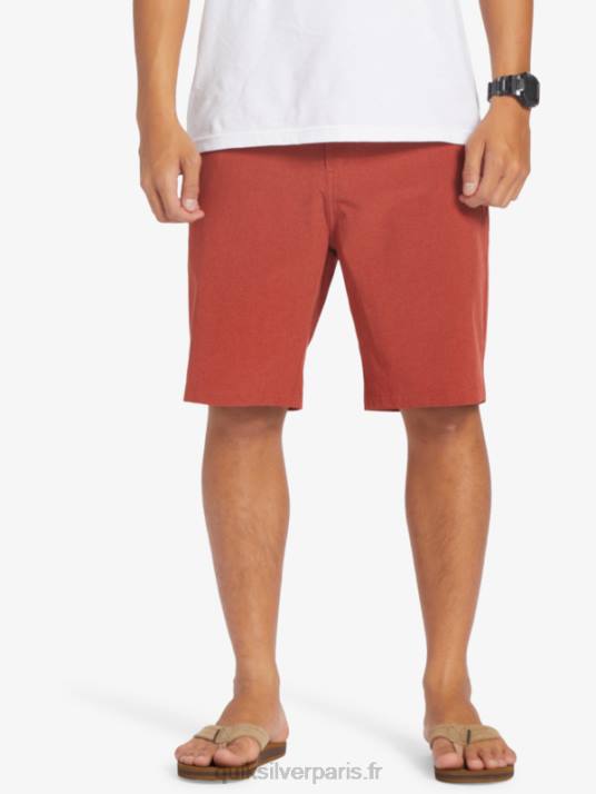 Hommes Quiksilver short de bain union heather 20 amphibian D6PT67 ocre rouge