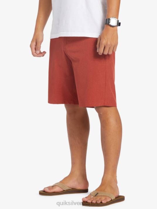 Hommes Quiksilver short de bain union heather 20 amphibian D6PT67 ocre rouge