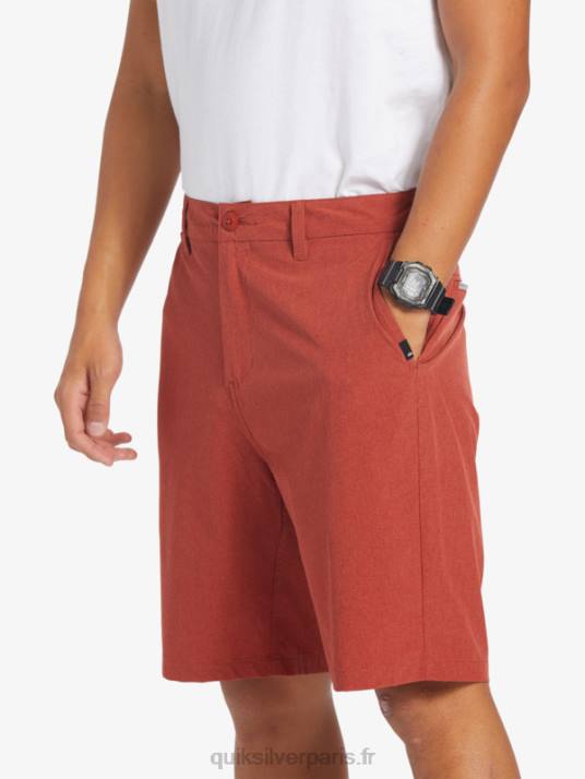 Hommes Quiksilver short de bain union heather 20 amphibian D6PT67 ocre rouge